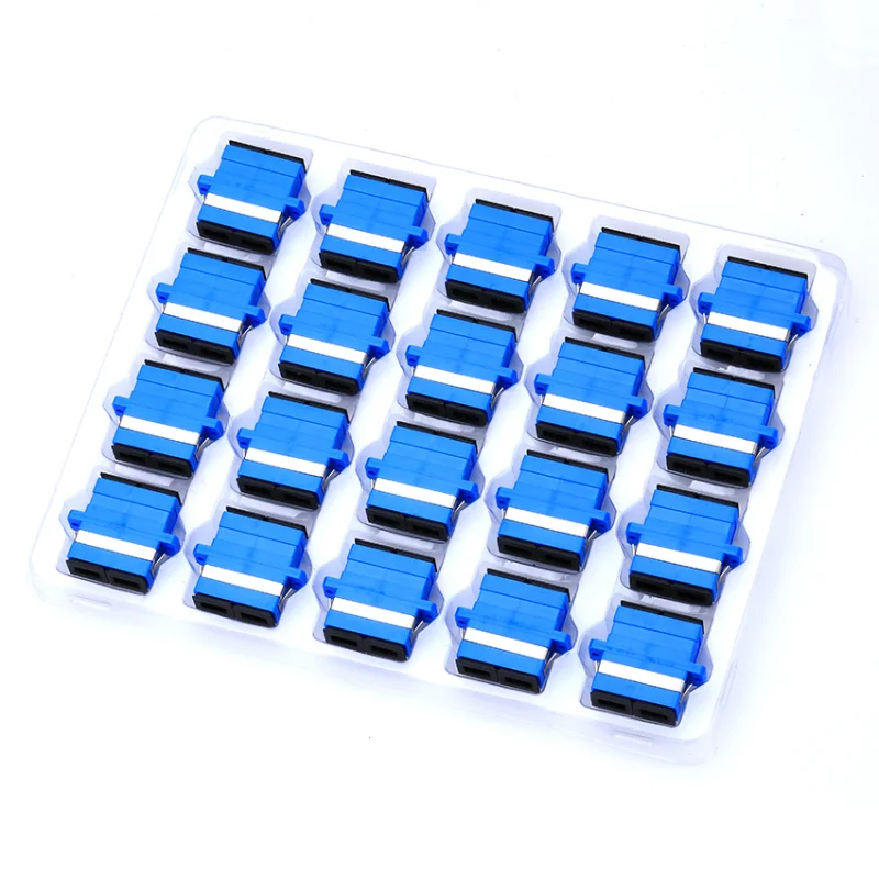 SUMMITEK 20pcs 80pcs OS2 Duplex Fiber Optic Connector Adapter Communication Coupler SC APC/UPC FTTH Tool SC To SC