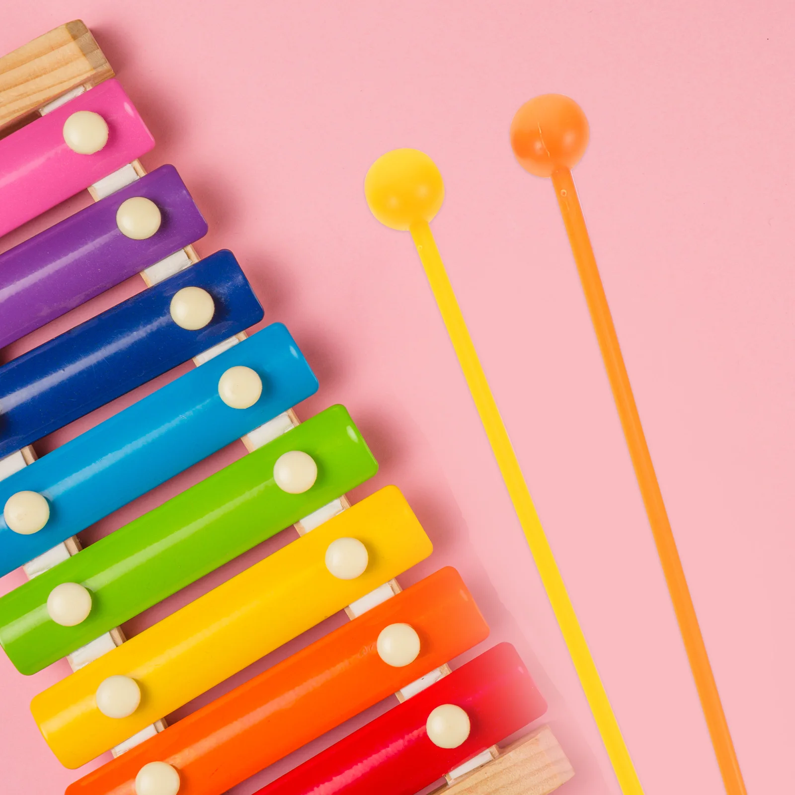 

10Pcs Plastic Drum Mallets for Xylophone and Percussion Instruments Lightweight Mallets with Comfort Grip Portable Music