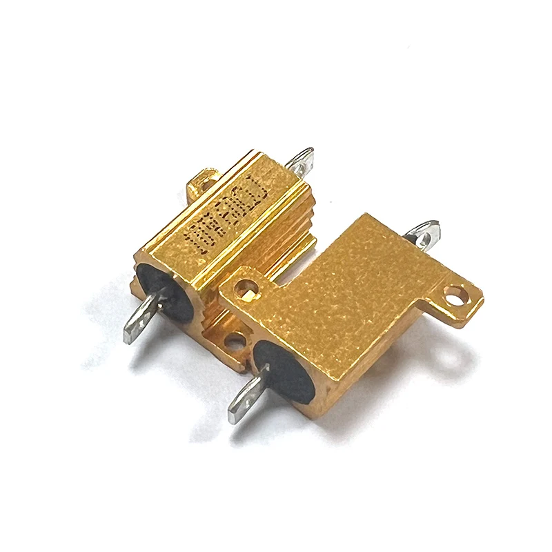 1PCS RX24 10W Aluminum Power Metal Shell Case Wirewound Resistor 0.1 0.15 0.22 0.25 0.3 0.33 0.5 0.6 0.8 1 R Ohm 0.1R-300K