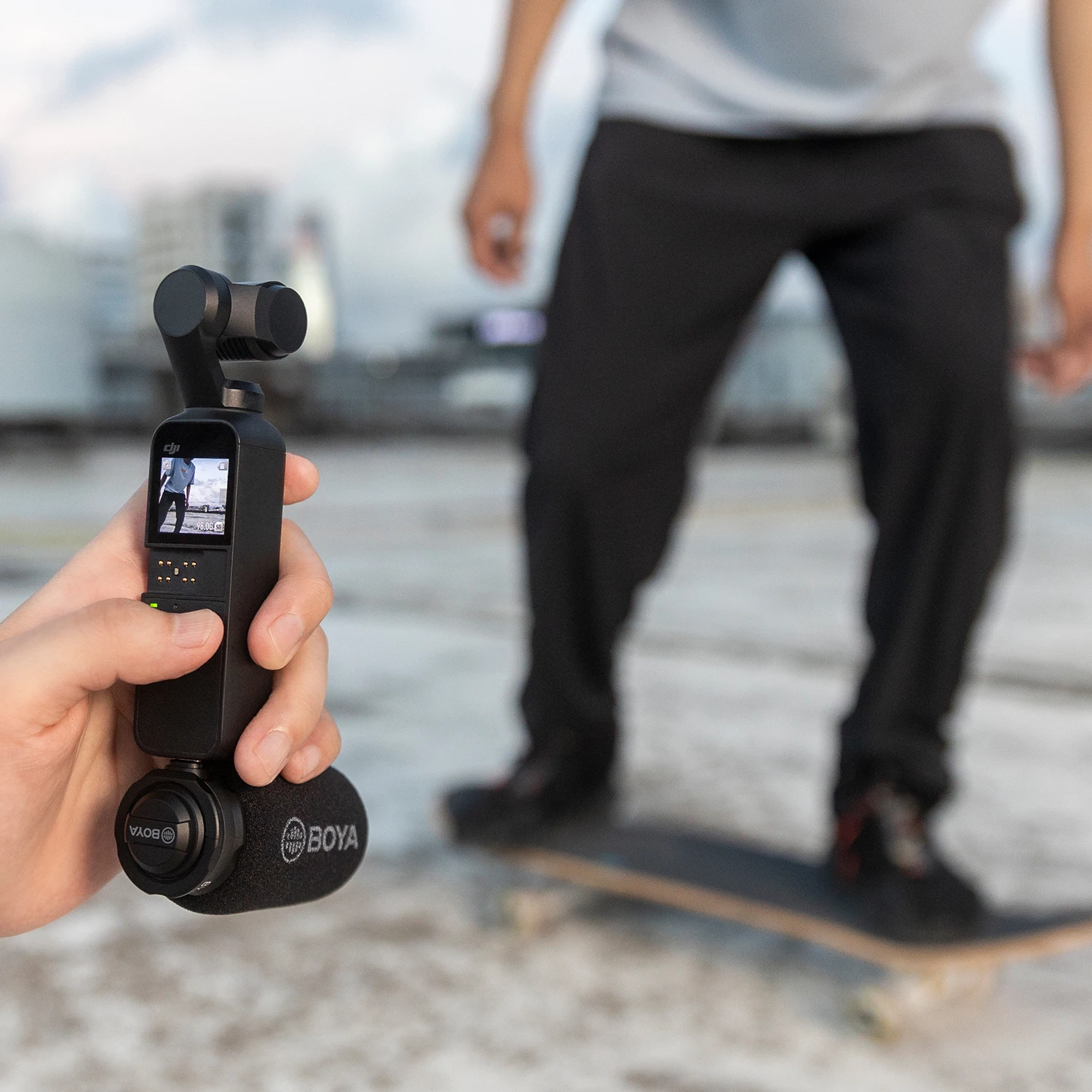 BOYA BY-DM100-OP DJI OSMO 用コンデンサーマイク ™   ポケットのみ プラグアンドプレイマイク ライブストリーミング Youtubeビデオ録画 Vlog
