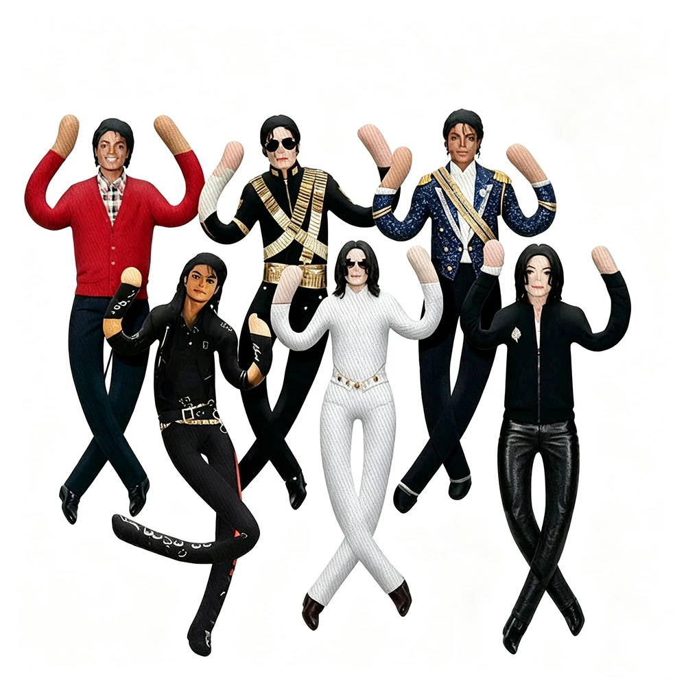 Nouvelle collection : Figurine en peluche Michael Jackson pour cosplay, décoration de chambre, avec articulations mobiles, cadeau idéal