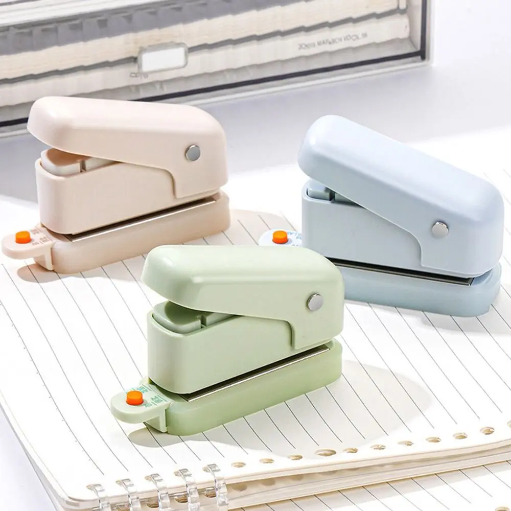 Multi-functional 3/6Holes Loose-leaf Hole Puncher Mini Binding Tools Paper Puncher Hole Punching Tool Students