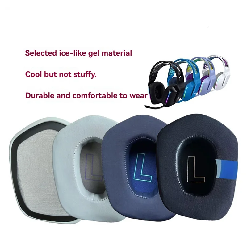 TA-1Pair Ice-Sensing Cooling Oorkussens Voor Logitech G733 G335 Draadloze Headset Oorkussen Headset Oorbeschermer Accessoires