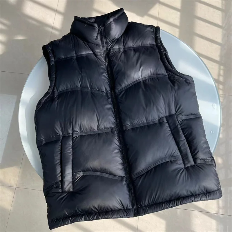 

Men's Winter Thiened High-Down-Power 700 Fill aphene Heating Warm Casual down Vest Stand Collar Chinese Sle Stand Fit