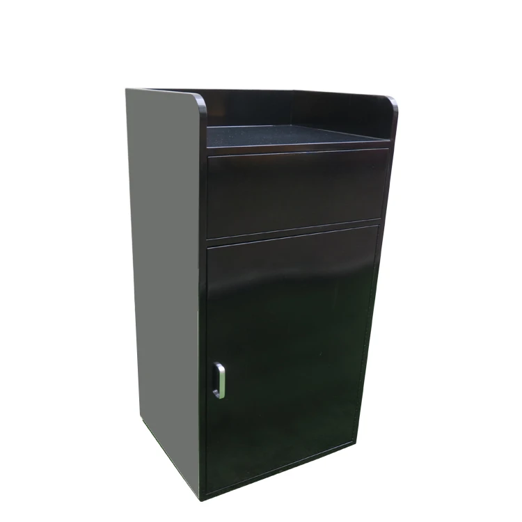 Chain Restaurants Used Trash Bin Fast Food Stainless Steel Commercial Garbage Bin with Plastic Inner Box