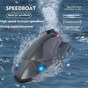 150m RC distance 40km/h high speed 2.4G remote control boat 34cm super long full scale RC speedboat model with Turbojet function