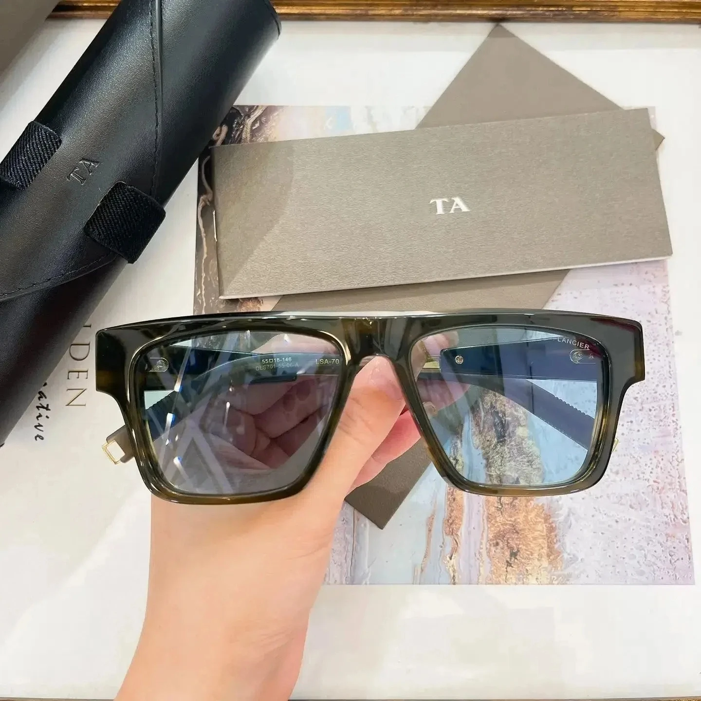 

Original Factory For DIYTA DT LSA-701 With Brand Box Luxury Designer Top Quality Acetate Frame Retro UV400 Men Women Sunglasses