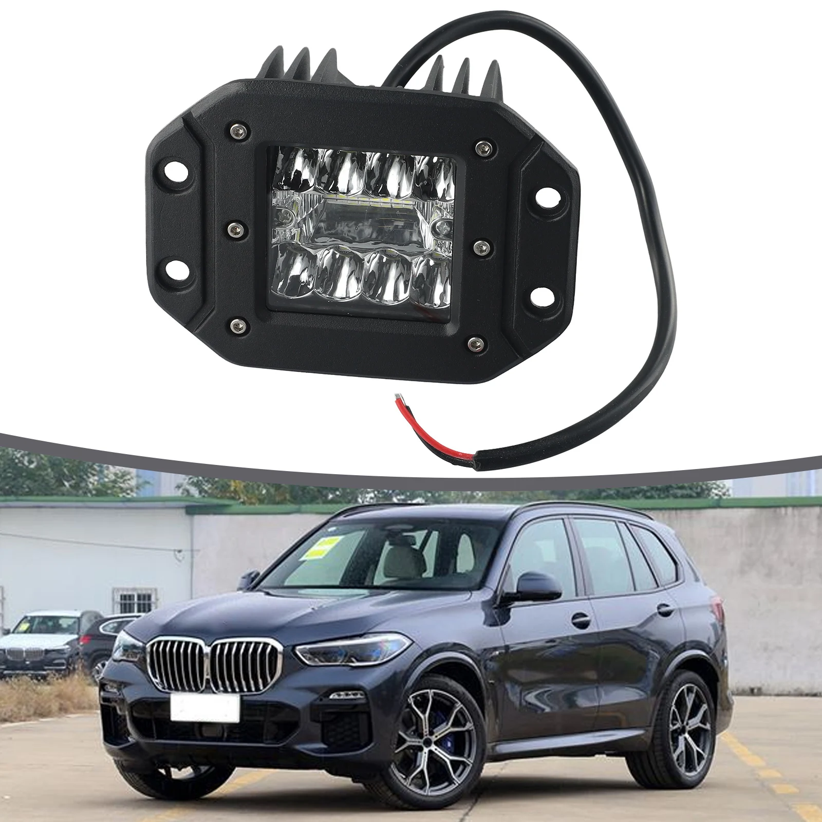 

Рабочий фонарь 16 Вт, 1600 лм, высококачественный 4-дюймовый светодиодный фонарь для легковых автомобилей, грузовиков, простой в установке, водонепроницаемый, длительный срок службы работы