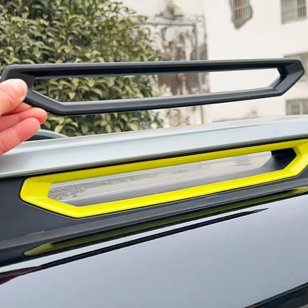 ABS Matte Black/Carbon Fiber Color Roof Iuggage Rack Decorative Strip Plate Cover For Chery Jetour Traveller T2 2023 2024