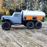 Unpainted 1:18 Atlas 6x6 RC Crawlers Rear Bucket Carrige Oil tank storage FMS 1/18 ROCHOBBY FCX24 6x6 Power Wagon  Truck CHASSIS