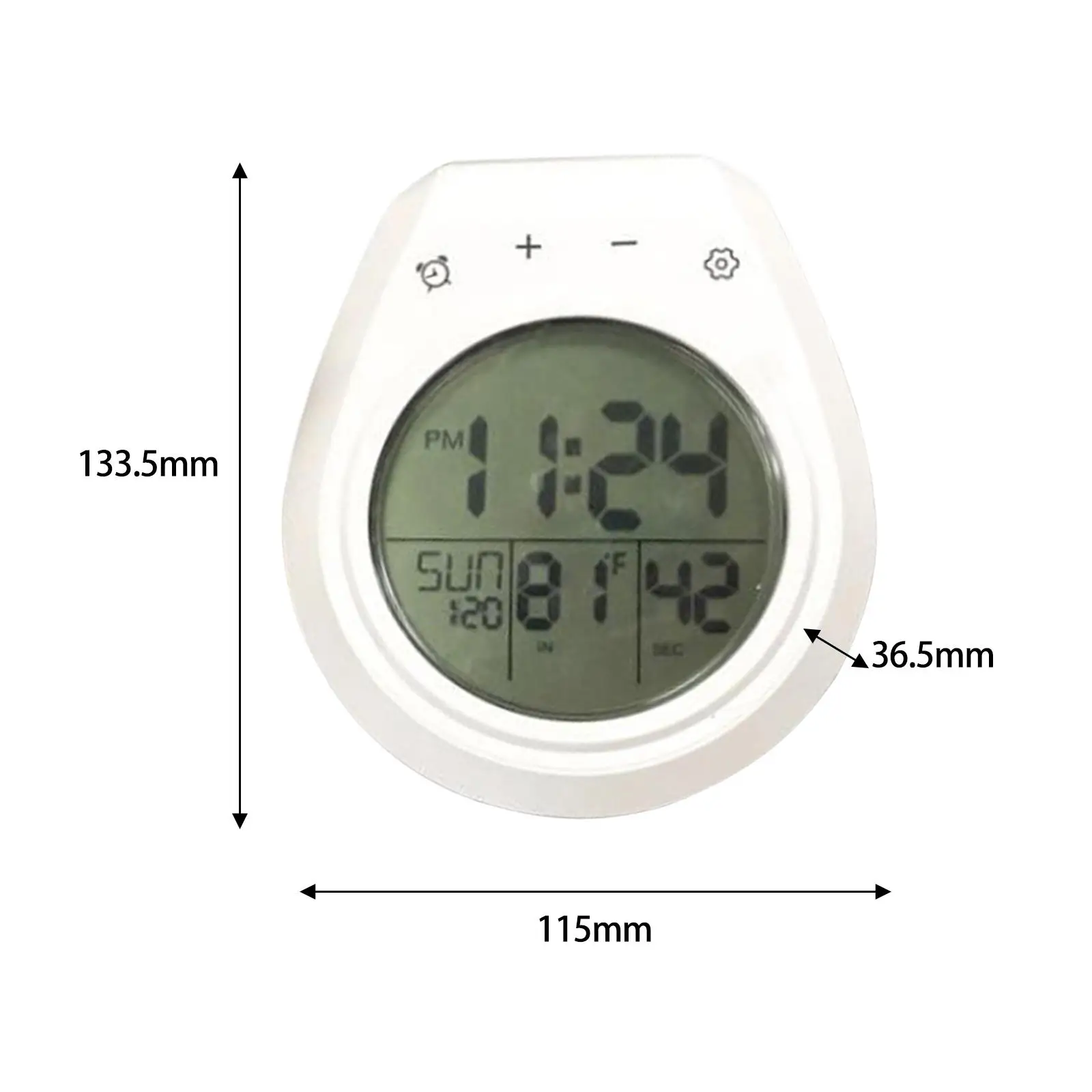Shower Clock ,Countdown Timer with Temperature, Wall Clock Bathroom Timer Clock