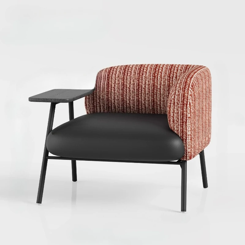 

Comfortable Single Sofa Chair Fabric Reading Leisure Lazy Integrated Tables And Chairs Armchair Living Room Chairs Furniture