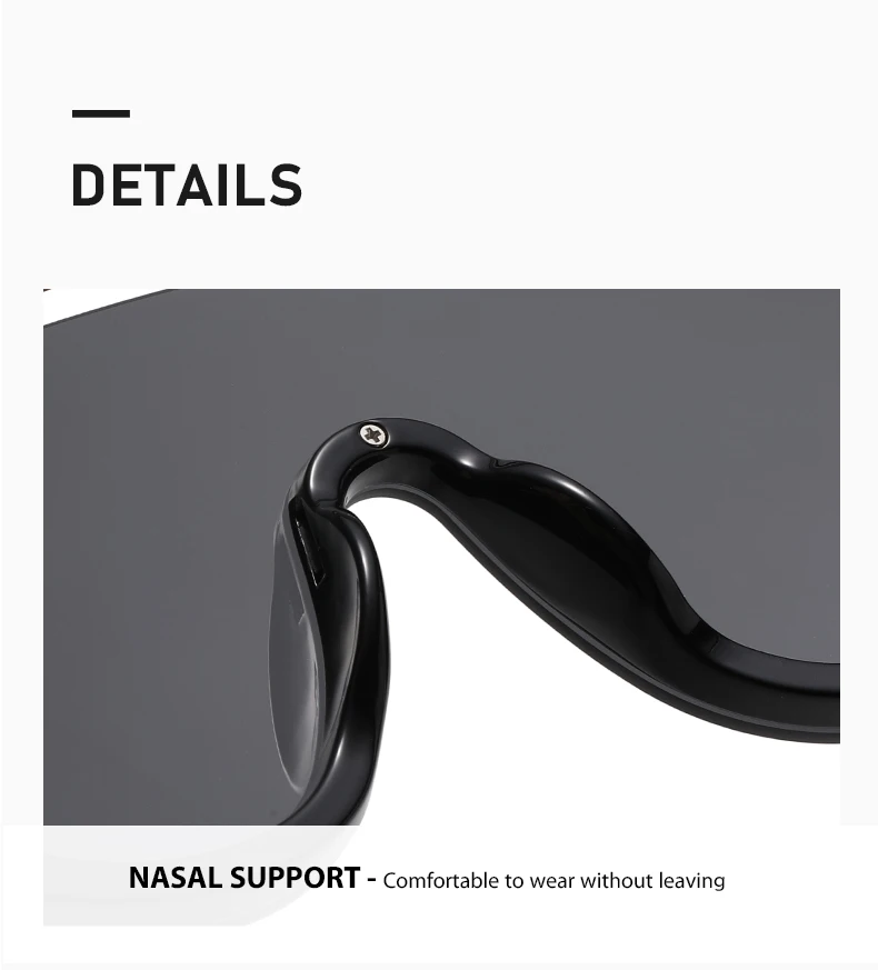 Neue Stil Metall Großen Rahmen Einteilige Farbe Sonnenbrille Personalisierte Moderne Mode Straße Fotografie Sonnenbrille Für Frauen 3092 – Detail 8