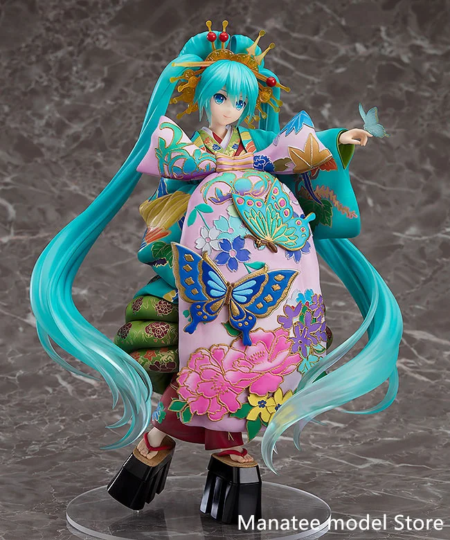 Good Smile VOCALOID Hatsune Miku Chou Kabuki Kuruwakotoba Awasekagami Ver. 1/7 PVC Action Figure Anime Model Collection Gift