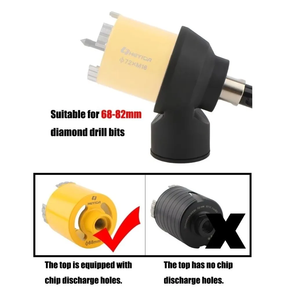 M22 M18 M16 Thread Dust Collect Cover High Capture Rate Strong Seal Diamond Drill Guard Fast Assemble Hard Wear Body