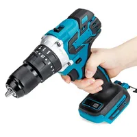 3 In 1 13mm Brushless Electric Hammer Drill Electric Screwdriver 20+3 Torque Cordless Impact Drill for Makita 18V Battery