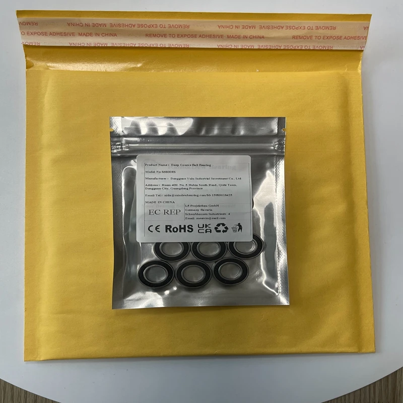 

10PCS S6800RS 10x19x5 mm Ball Bearing ABEC-7 Stainless Steel S6801RS S6802RS S6803RS S6804RS S6805RS