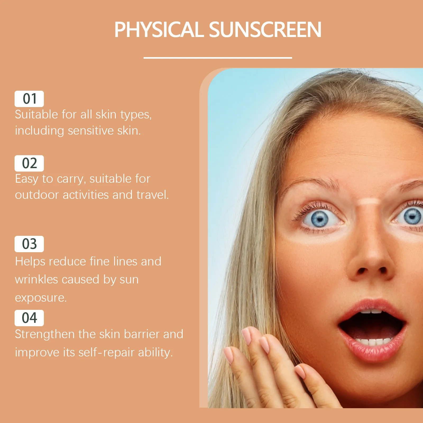 كريم وقاية من الشمس للترطيب العميق SPF 50 + كريم تبييض بالأشعة فوق البنفسجية أداة العناية بالبشرة المرطبة الكورية لجميع أنواع البشرة مستحضرات التجميل 30 جرام