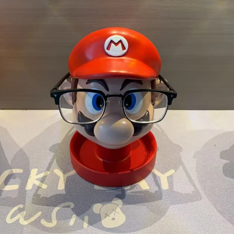 

Super Mario Glasses Storage Rack Desktop Jewelry Storage Box Trendy Decorative Ornament For Office Desktop Workstation Shelf