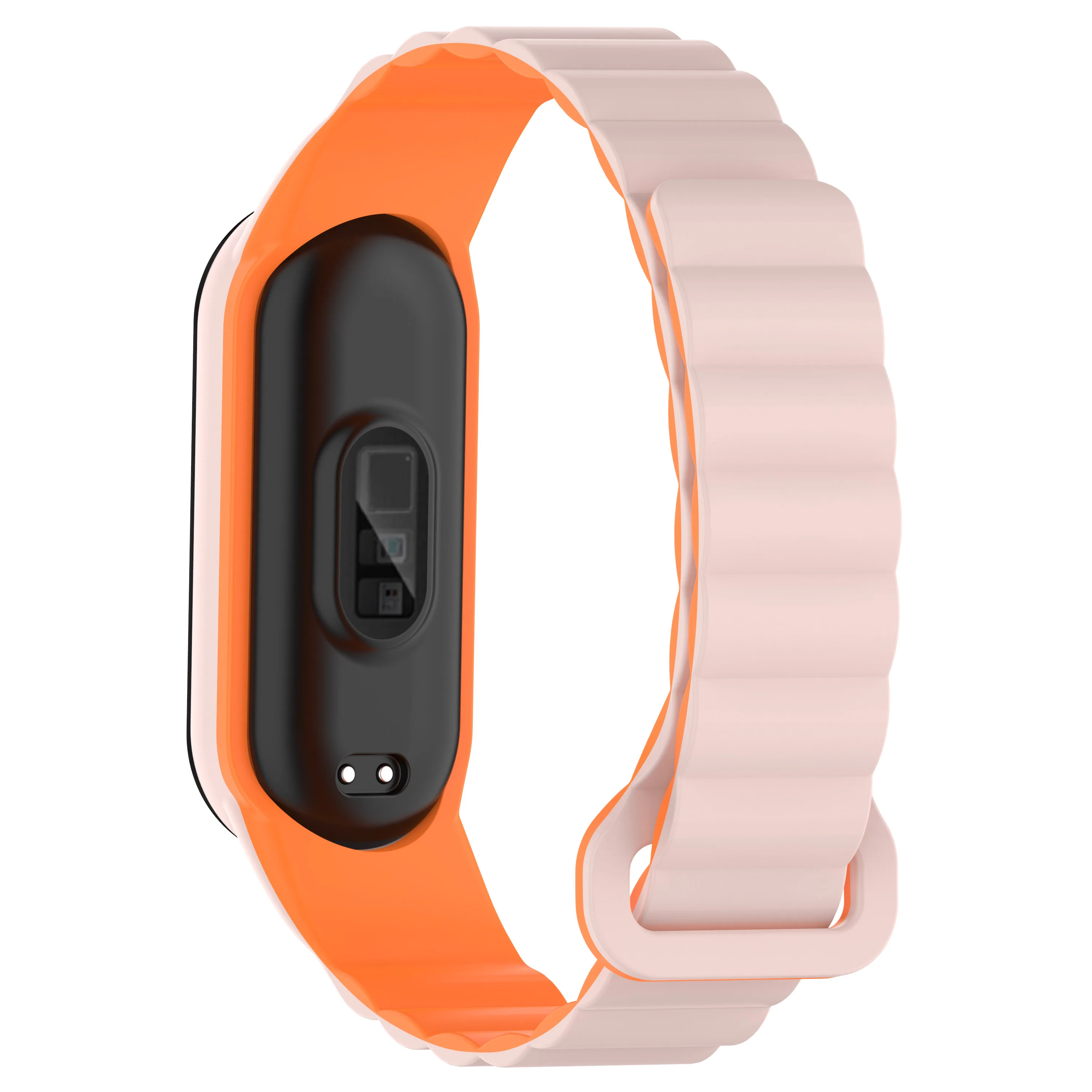 Silicone magnetic strap For Xiaomi Mi band 9 8 7 6 5 Sports intelligent bracelet adjustment replacement wristband For Mi band 3