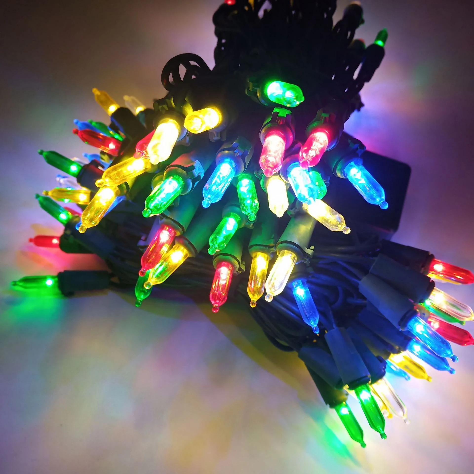 5 متر/10 متر LED في الهواء الطلق مقاوم للماء ضوء سلسلة متعدد الألوان عيد الميلاد سلسلة ضوء صغيرة فناء حفلة عيد الميلاد الديكور