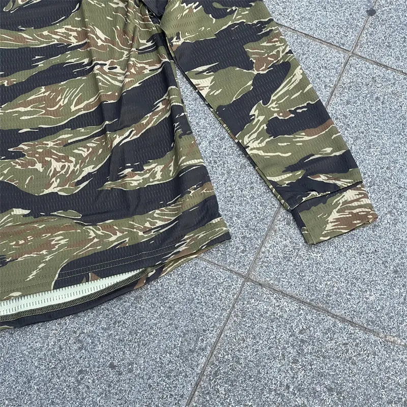 Rugby Quick Dry vs Tactical Vietnam War Tiger Pattern Long Sleeve T-shirt Jungle Tiger Spot Tactical Top
