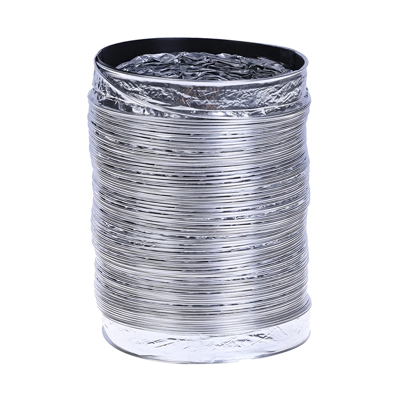 Tubo de alumínio para ventilador de 4 polegadas, mangueira de ventilação de ar, duto de exaustão flexível 2m