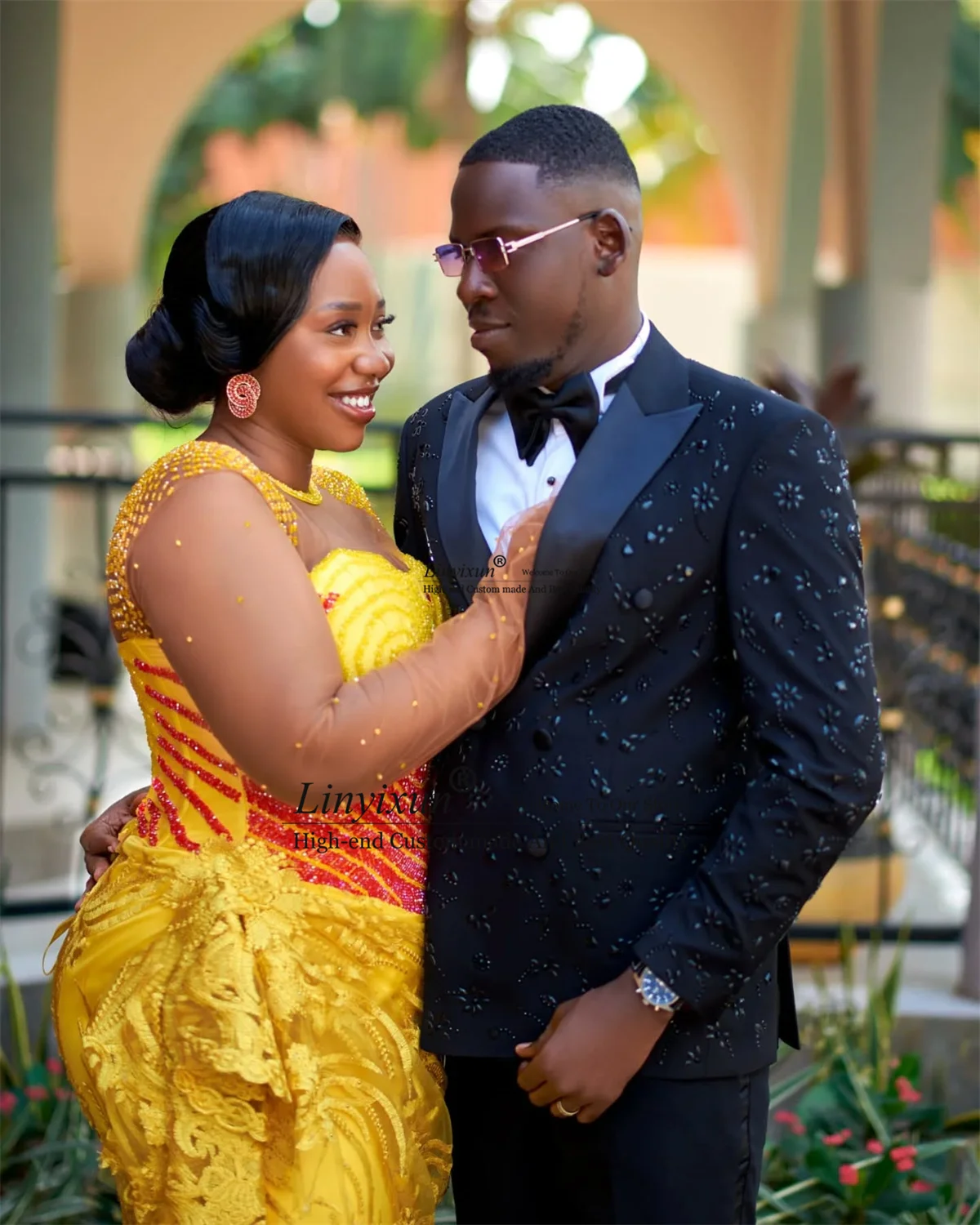 

Блестящие ювелирные изделия, смокинг из бисера, мужские костюмы, комплекты из 2 предметов, мужские пиджаки для жениха, остроконечные лацканы, индивидуальные свадебные смокинги, тонкие Ropa hombre