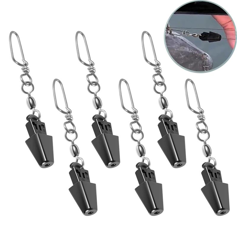 (6 Pcs/Set with Storage Case) Marine Line Terminator Downrigger Accessory #2250002 for Cannon Downriggers, for Boat Fishing