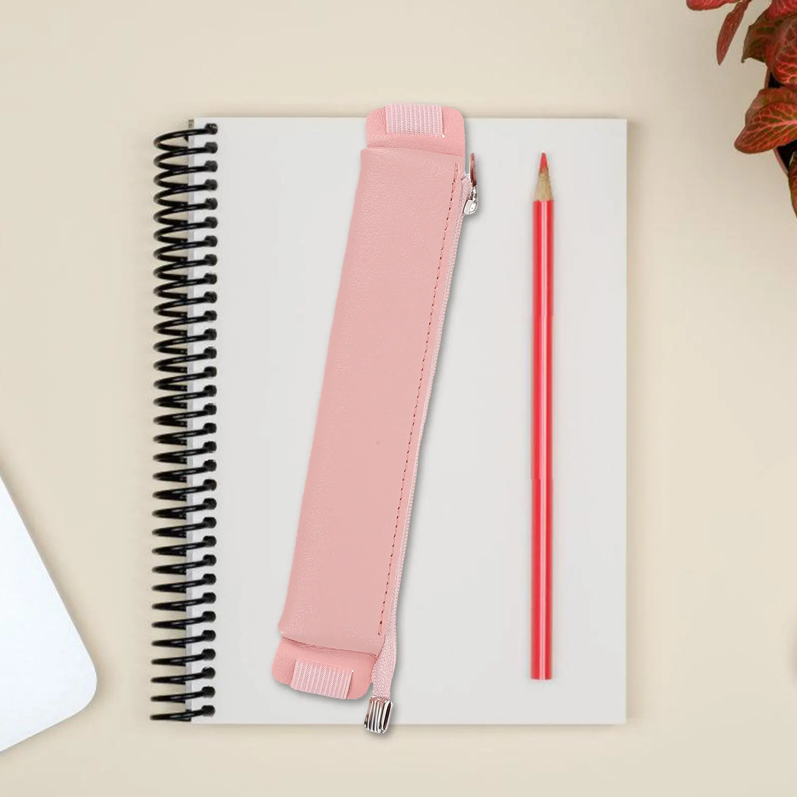 4Pcs Compact Pen Holder Pouch with Elastic Band Fits Notebook Journal Pen Storage Sleeve for Ballpoint Fountain Pens Gift