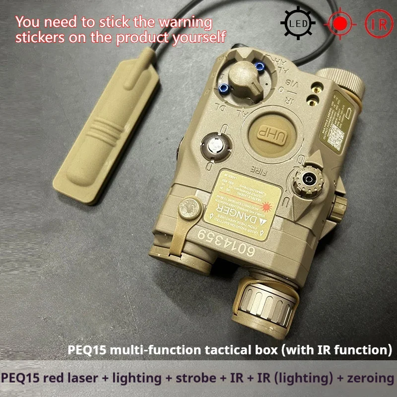 Tactical Airsoft PEQ-15 PEQ15 LA5C Red Dot Groen Blauw IR Invullicht Laser Indicator Wapen Scout Light LED Strobe Zaklamp PEQ