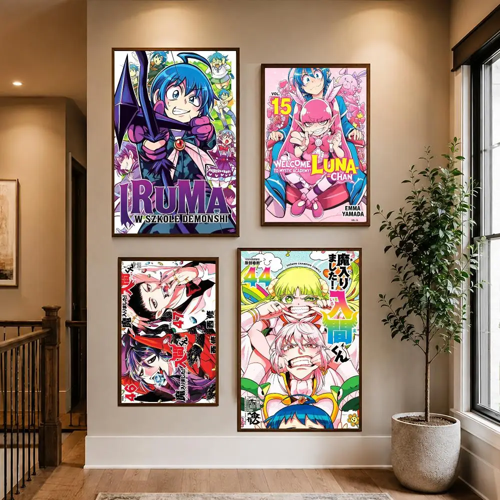 Welcome to Demon School! Iruma-kun HD Waterproof PP Self-Adhesive Removable Wall Art Poster for Bedroom Cafe Gym Home Decor Gift