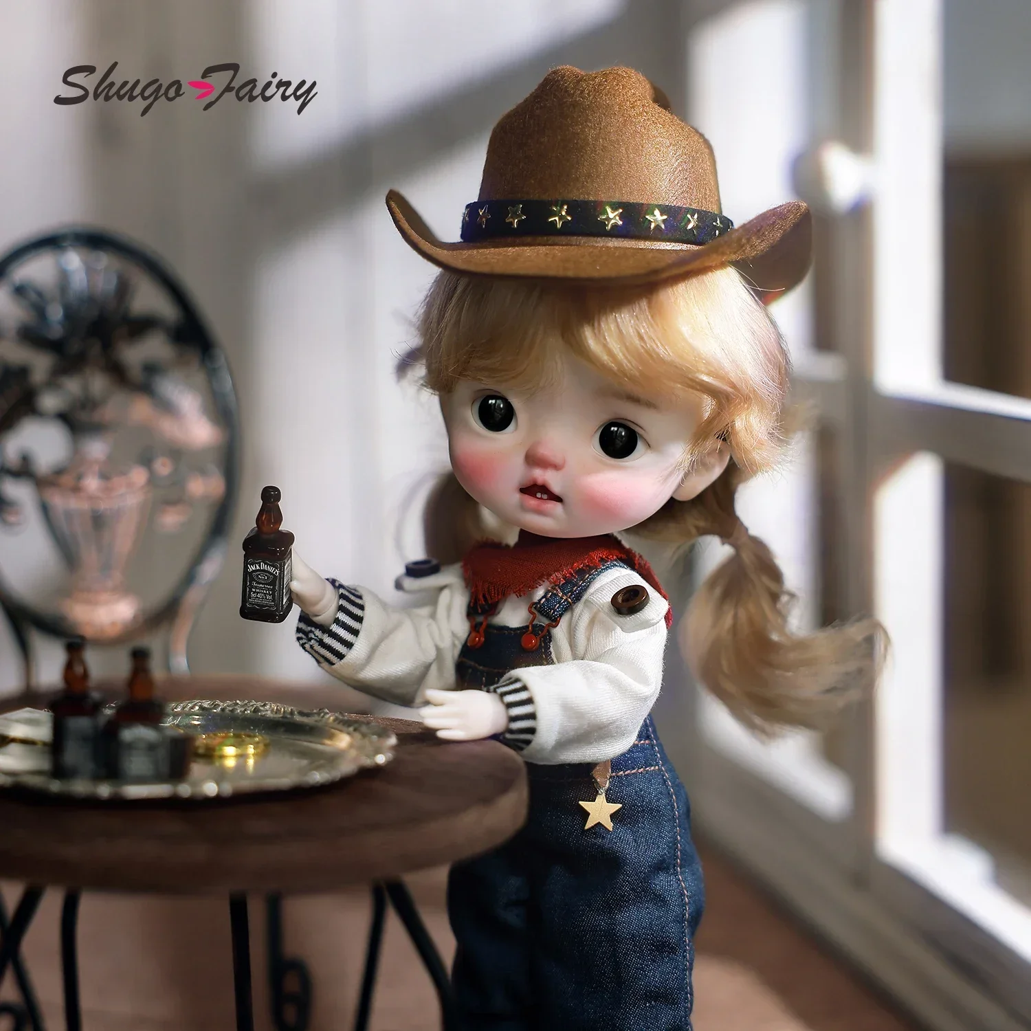 ShugaFairy Thessa Bjd Dolls 1/6 Omelet Body Cute Little Cowboy Look Two Incisors Baby-faced Bjd Clothes Jointed Move Dolls