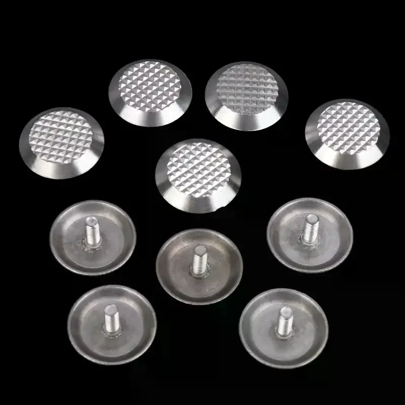 10Pcs Tactile Nail 304 Stainless Steel Antislip Road Markers For Sidewalk Subways Airport Outdoor Safety