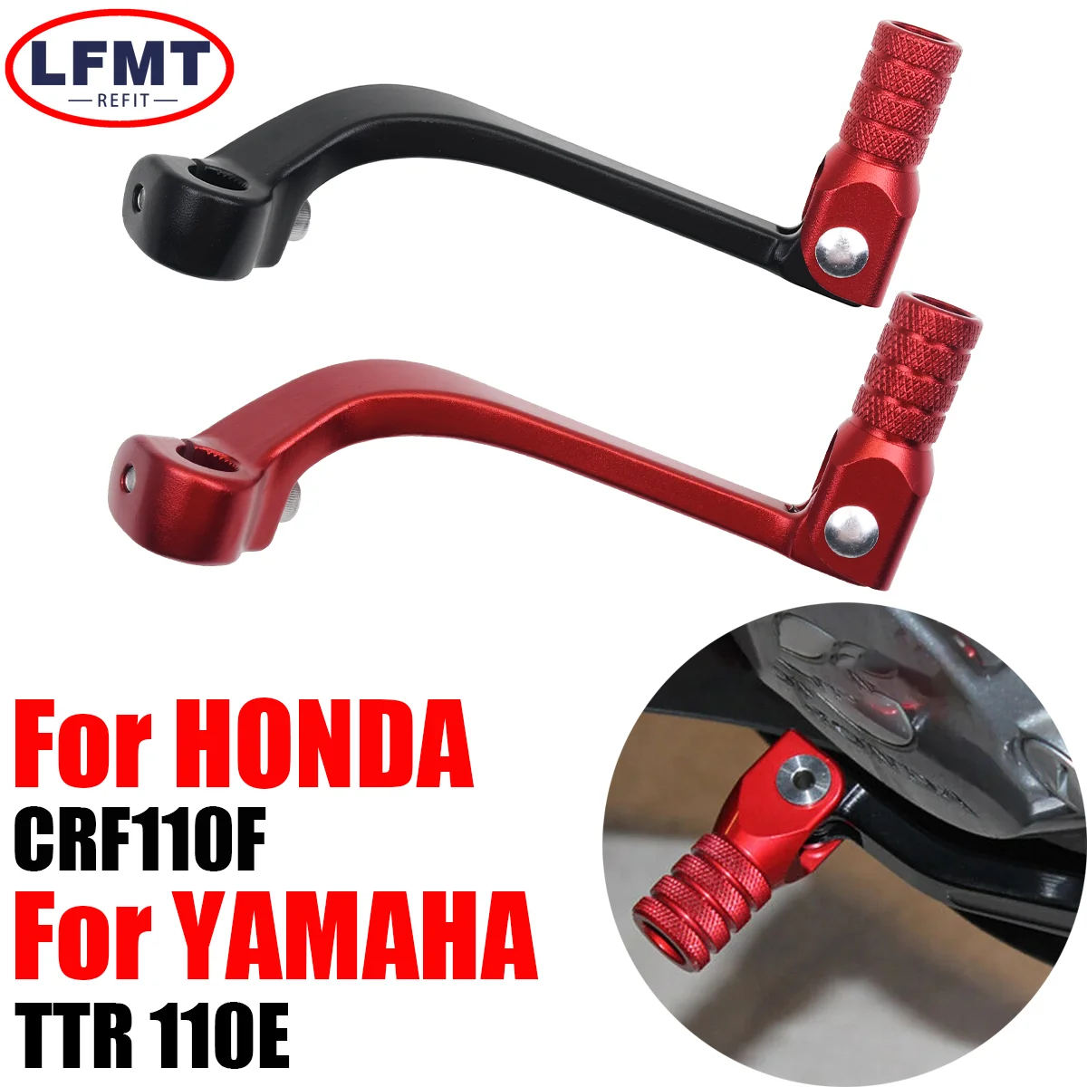 

Motocross High Quality CNC Gear Shifter Shift Lever For Honda CRF110F 2013-2023 Yamaha TTR 110E 2008-2009 TTR 110E 2011-2023