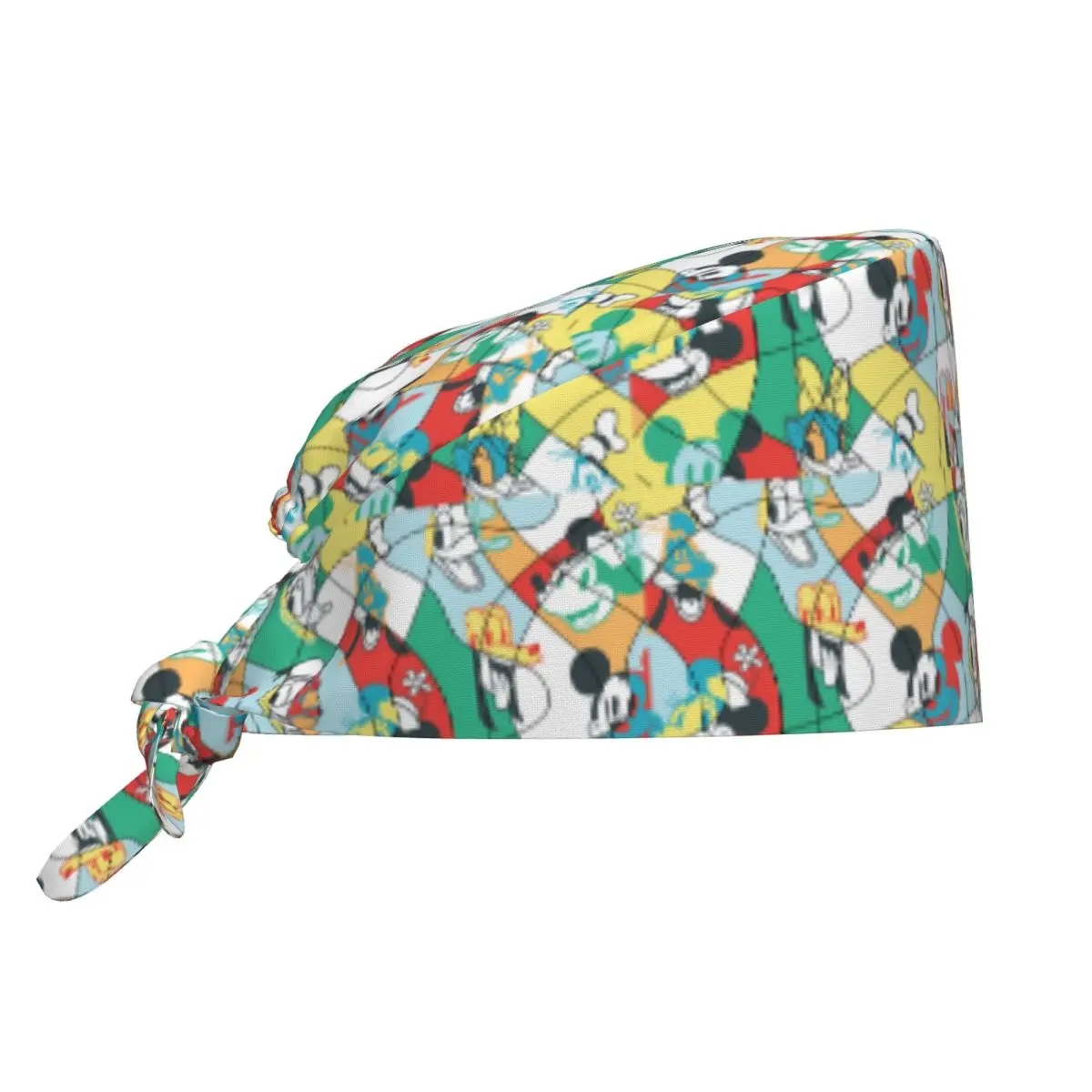 Mickey Minnie Mouse patrón de leopardo belleza mascota veterinario gorra quirúrgica enfermera dentista Spa gorras de trabajo sombrero Casual hombres mujeres     Gorro exfoliante