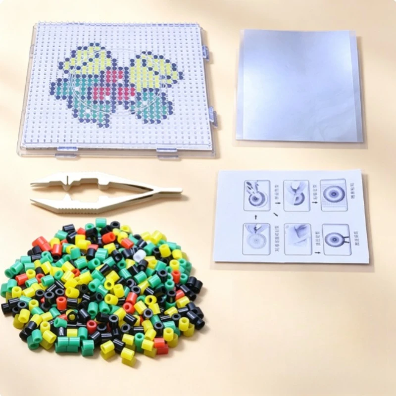 300-600pcs 5mm Fuse Beads Christmas Set with Clip /Ironing Paper /Pegboard DIY Jewelry Making Holiday Gifts Decorations
