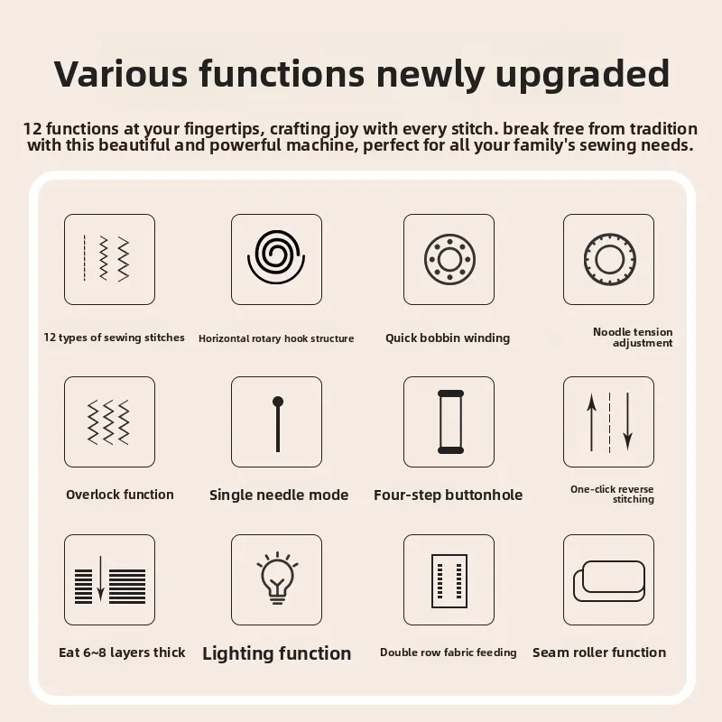 

Household Small Automatic Electric Tailor Portable Multifunctional Mini