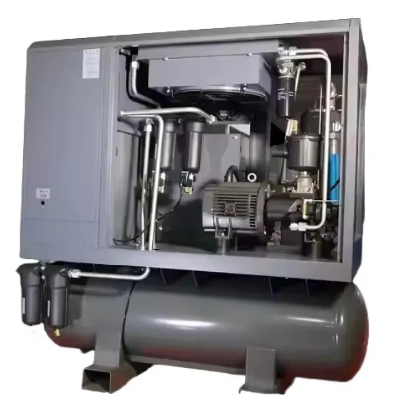 High pressure integrated screw air compressor 4 in 1 VSD drying oven paint 380V motor 16bar high pressure compressor