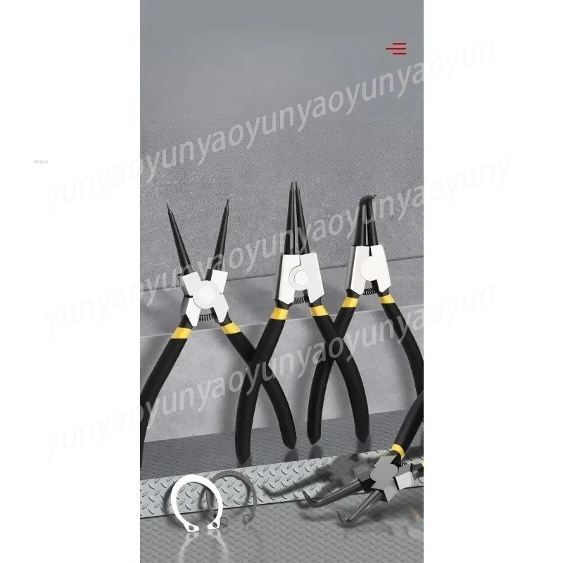 Internal & External Snap Ring Pliers Set Multi-Function Retaining Circlip Pliers for Shaft and Hole Professional Tool