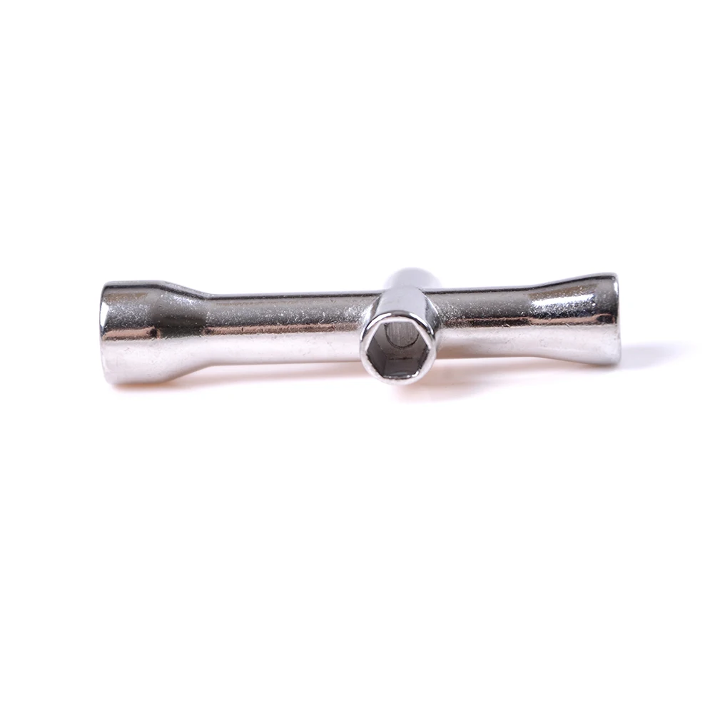 1pcs Portable Silver Small Cross Wrench Sockets 4mm/5mm/5.5mm/7mm Tyre Nut Removal Tool For HSP Model