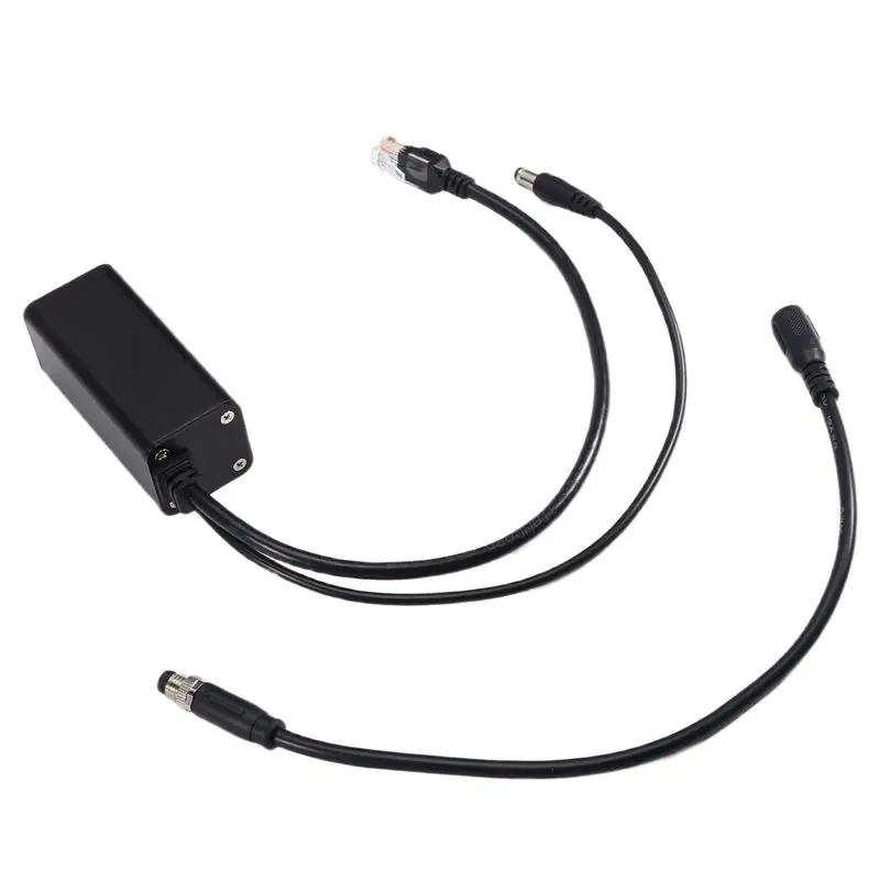

【NEWLY】For Security CCTV System Camera Compatible 25W 2.5G POE Splitter 48V To 12V IEEE 802.3Af Power Ethernet Splitter Adapter