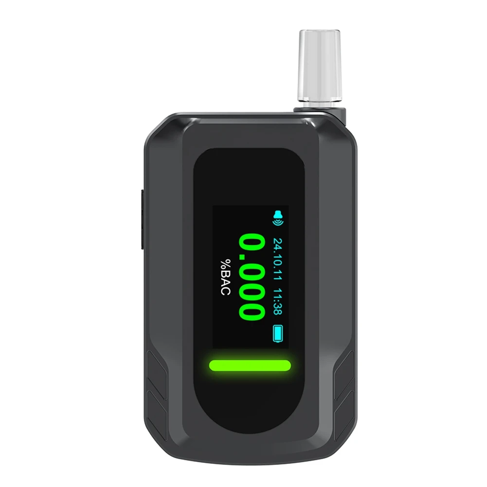 AA81-Portable Blow Type Drinking Driver Testing Device Electrochemical High Precision Alcohol Tester Wine