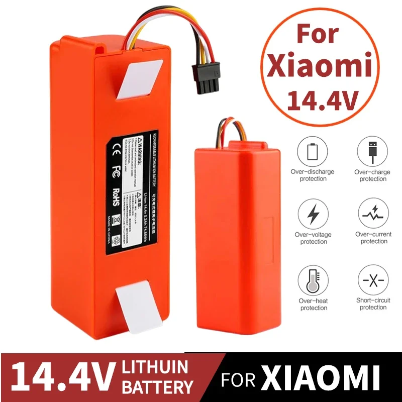 

Запасной аккумулятор для робота-пылесоса Xiaomi Roborock S50 S51 S55, 14,4 В