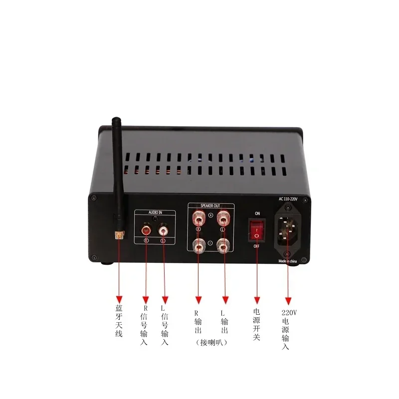 新しい QCC3034 Bluetooth 5.0 TPA3255 300W*2 2.0 チャンネルクラス D デジタルオーディオアンプサポート APTX