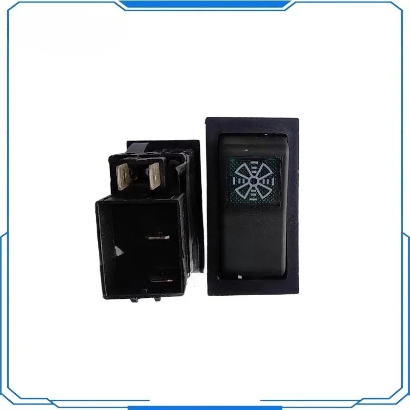 Complete list of  crane accessories button switch rocker 25k 25KC forced hydraulic oil fan