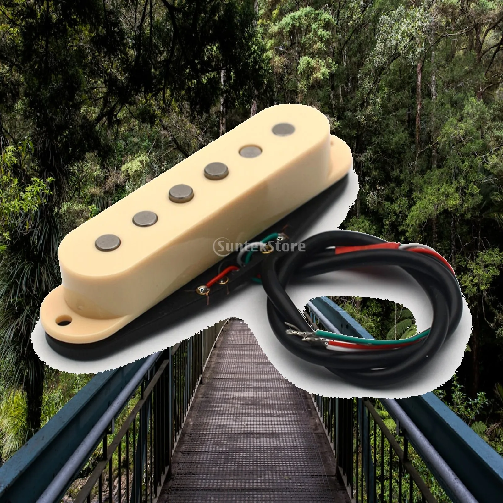 Sound Pickup Coil Bridge or Neck Position Double Layer Noise Reducing Pickup for Electric Guitar Customization Projects