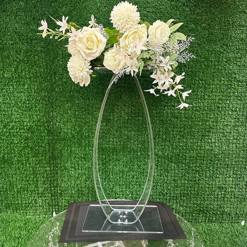 

Новая акриловая подставка для цветов свадебного центра, элегантное свадебное украшение