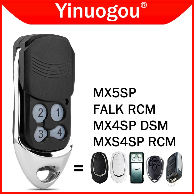 Imagem -02 - para Motorline Falk Rcm Mx4sp Dsm Mxs4sp Rcm Mx5sp Porta da Garagem Controle Remoto 433.92mhz Código de Rolamento Comando Portão Abridor