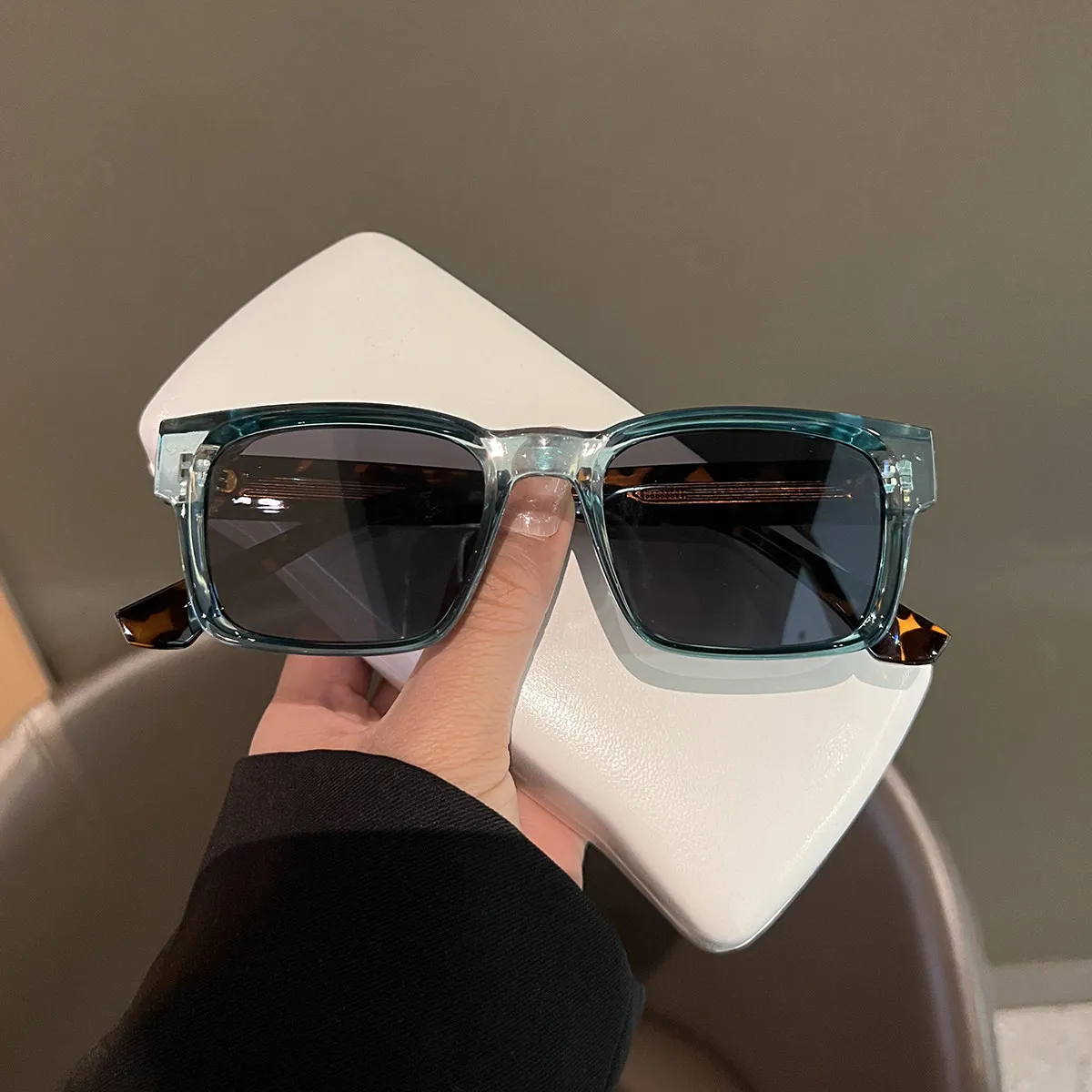 3Pcs Retro Punk Fashion Sunglasses Men Unisex Square Frame UV400 Sunscreen Fashion Outdoor Adventures Casual Style Shades